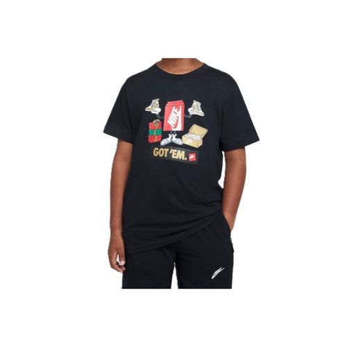 CAMISETA NIKE K NSW TEE BOXY HF5995-010 PRETO