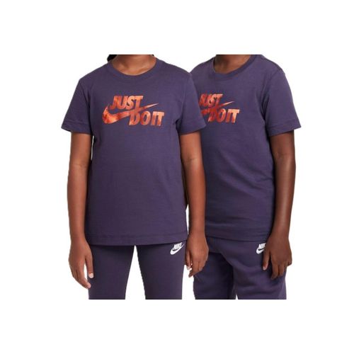 CAMISETA NIKE K NSW TEE JDI FZ5179-573 CINZA ESCURO