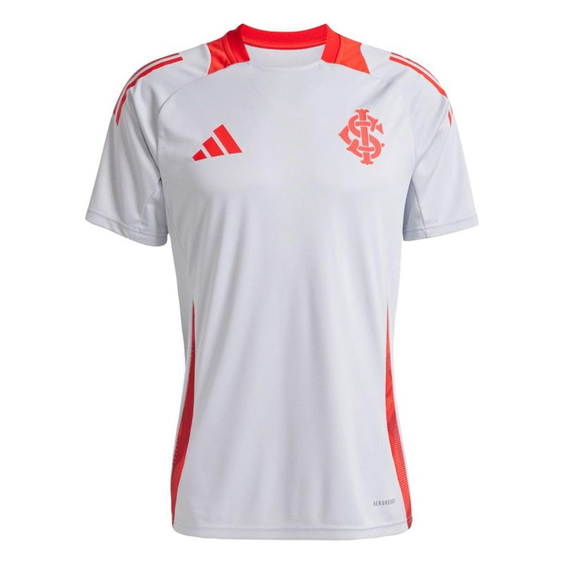 CAMISETA ADIDAS TREINO ATLETA INTER JE4187 CINZA VERMELHO