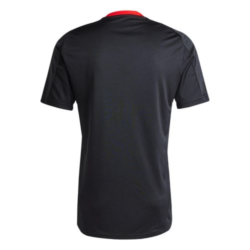 CAMISETA ADIDAS TREINO COMISSAO INTER JE4188 PRETO VERMELHO