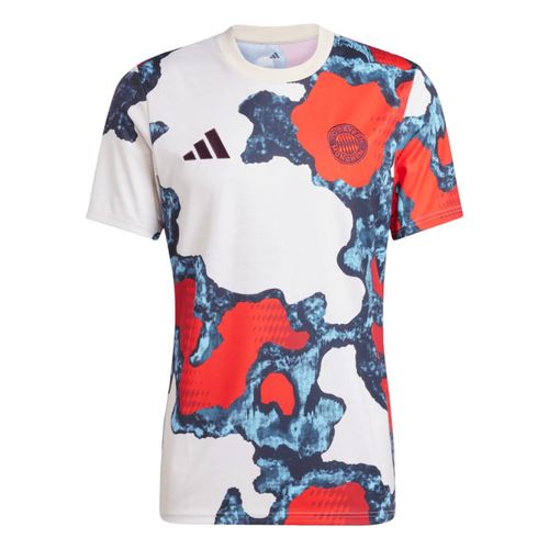 CAMISETA ADIDAS APRESENTACAO BAYER JE6776 VERMELHO BRANCO