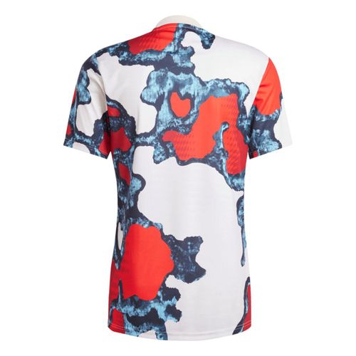 CAMISETA ADIDAS APRESENTACAO BAYER JE6776 VERMELHO BRANCO