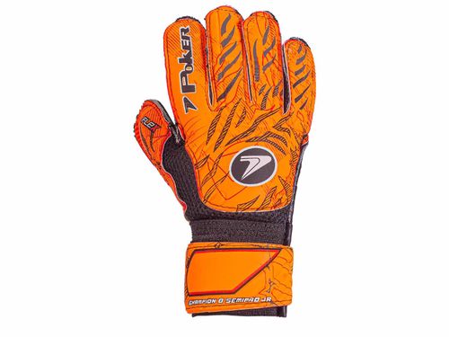 LUVA POKER CHAMPION 8 JR 01079LCPC LARANJA PRETO