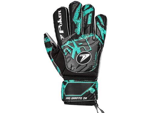 LUVA POKER GREFITE JUNIOR 01107PCHVA PRETO AZUL AGUA