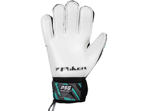 LUVA POKER GREFITE JUNIOR 01107PCHVA PRETO AZUL AGUA