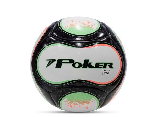 BOLA POKER FUTSAL FUSIONADA RISE 05852PRRVA PRETO VERDE