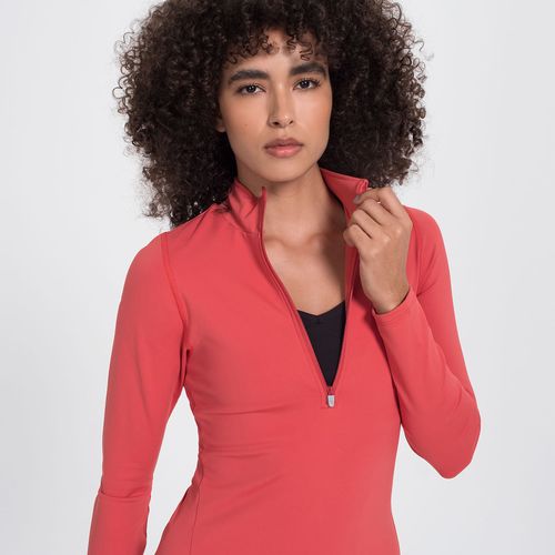 Blusa Manga Longa Achiever 1/2 Zíper Feminina