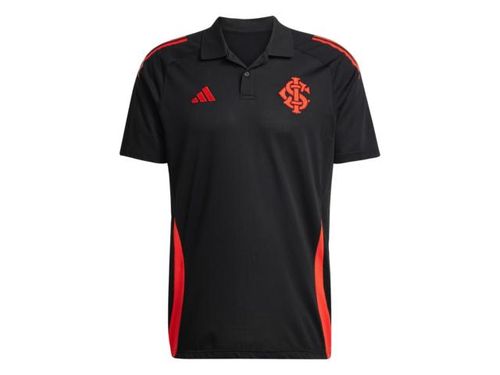 CAMISETA ADIDAS POLO INTER JE4176 PRETO VERMELHO