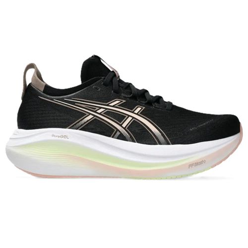 TENIS ASICS NIMBUS 27 1012B753.003 PRETO BEGE