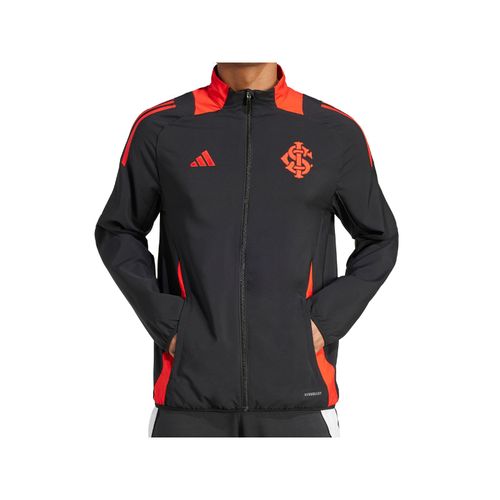 JAQUETA ADIDAS APRESENTACAO INTER JE4175 PRETO VERMELHO