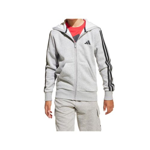 JAQUETA ADIDAS 3 STRIPES JUNIOR JD6493 CINZA PRETO