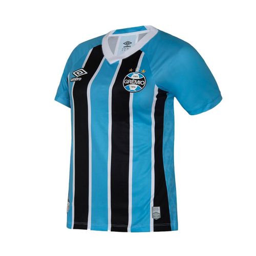 CAMISETA UMBRO GREMIO OF.1 FEMININA U32G03496.312 AZUL PRETO