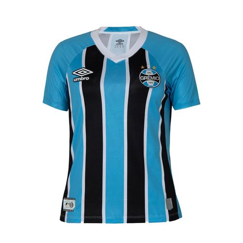 CAMISETA UMBRO GREMIO OF.1 FEMININA U32G03496.312 AZUL PRETO