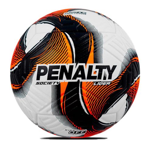 BOLA SOCIETY PENALTY LIDER XXV 521409.1710 BRANCO LARANJA