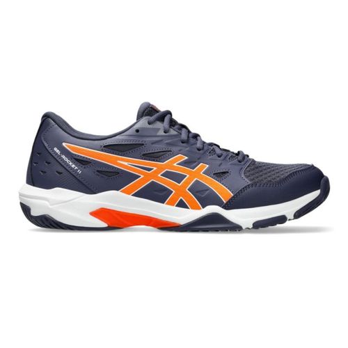 TENIS ASICS GEL ROCKET 11 1071A091.500 PRETO LARANJA