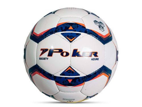 BOLA SOCIETY POKER AZURE 05816ACALC BRANCO LARANJA AZUL