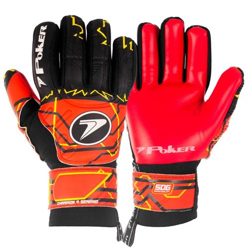 LUVA POKER CAMPO MULTITERRENO 01151PVAC PRETO VERMELHO