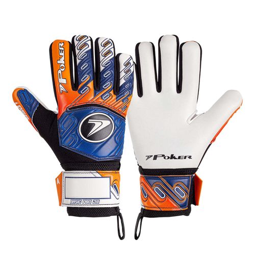 LUVA FUTEBOL POKER BASIC PRO 01123MLCB5 MARINHO LARANJA