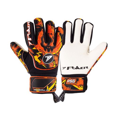 LUVA POKER CAMPO FIREBALL JR 01148PLCA PRETO LARANJA