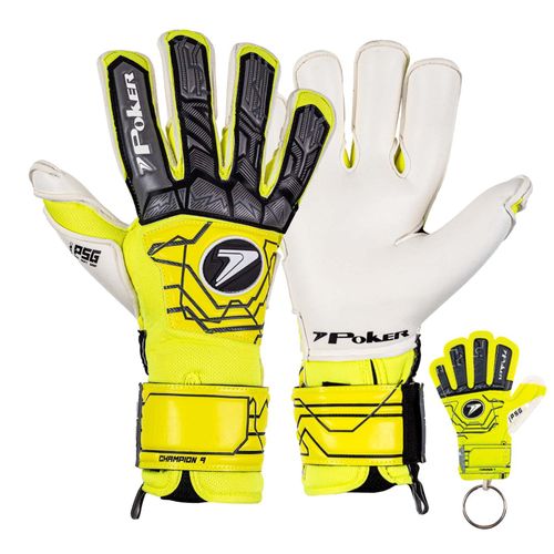 LUVA POKER CAMPO CHAMPION 9 01125ACPCH AMARELO PRETO CHUMBO