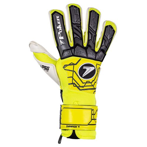 LUVA POKER CAMPO CHAMPION 9 01125ACPCH AMARELO PRETO CHUMBO