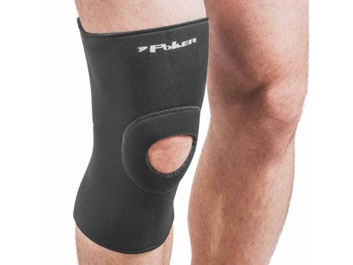 JOELHEIRA POKER COMPRESSAO COM ORIFICIO E REFORÇO PRETO