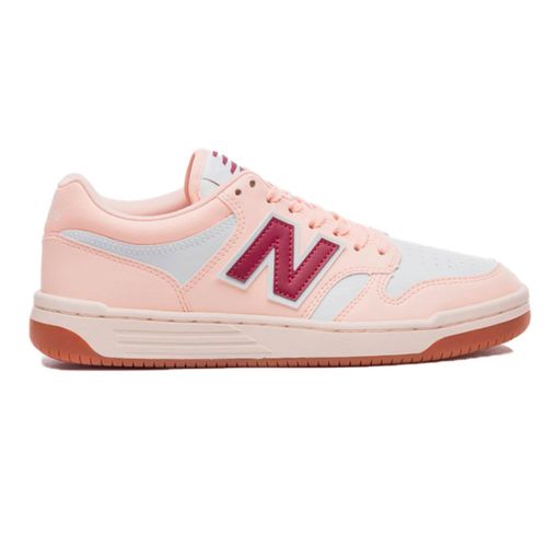 TENIS NEW BALANCE 480 LOW BB480LF ROSA BRANCO