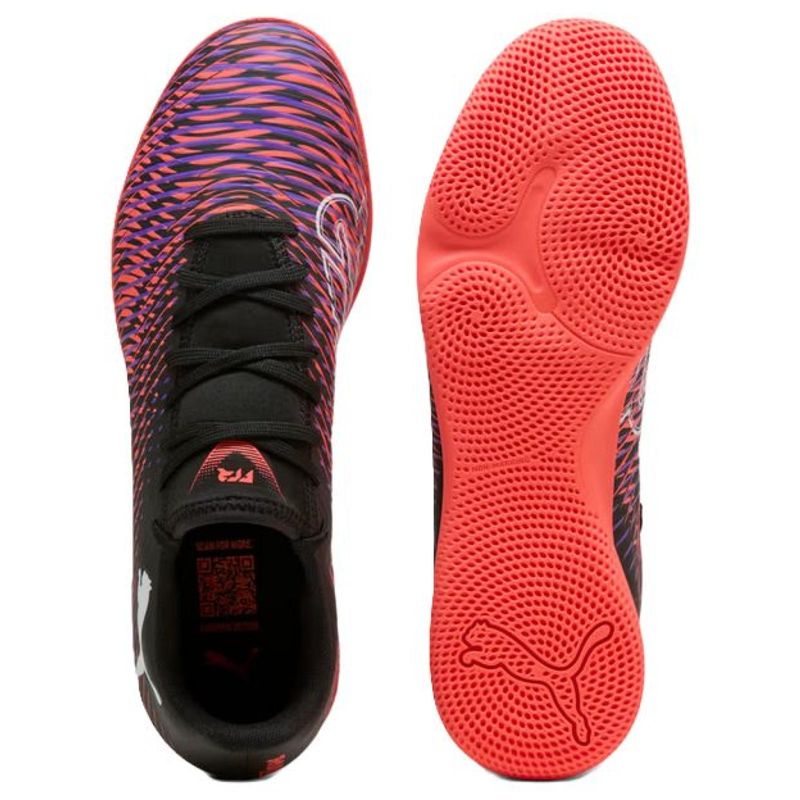 TENIS PUMA FUTURE 8 PLAY IT 108379-01 PRETO LARANJA