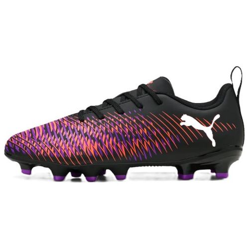 CHUTEIRA PUMA FUTURE 8 PLAY FG/AG JR 108144-01 PRETO LARANJA