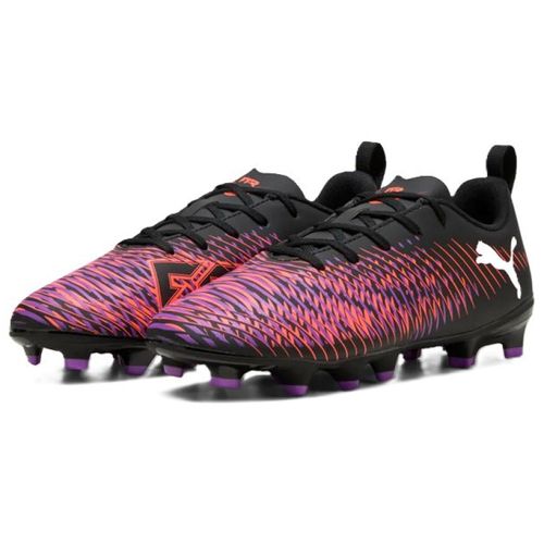 CHUTEIRA PUMA FUTURE 8 PLAY FG/AG JR 108144-01 PRETO LARANJA