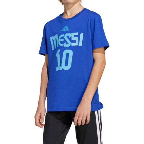 CAMISETA ADIDAS ESTAMPADA MESSI INFANTIL JJ1417 AZUL