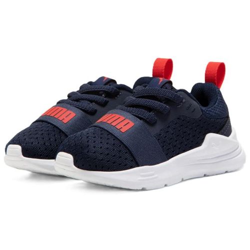 TENIS PUMA WIRED RUN PS 384324-60 MARINHO VERMELHO