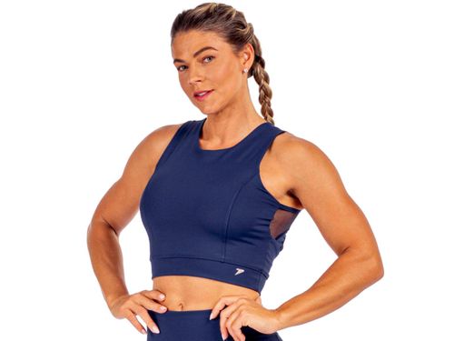 CAMISETA CROPPED POKER ELECTRA 13245MM MARINHO