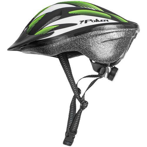 CAPACETE BIKE POKER MOLD WINDSTORM 09058PVCB VERDE BRANCO