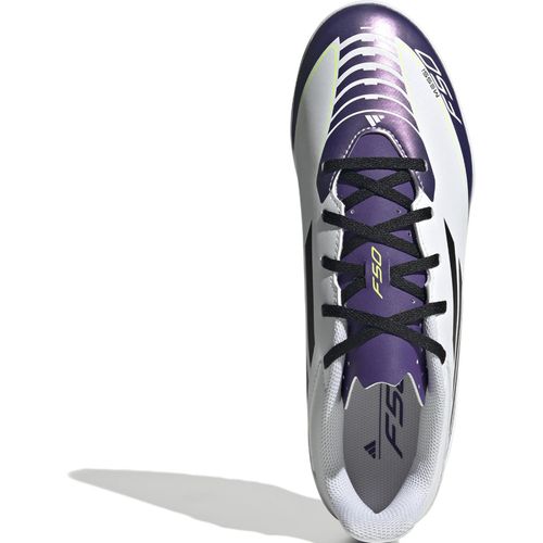 CHUTEIRA ADIDAS SOCIETY F50 CLUB MESSI IE9074 BRANCO ROXO