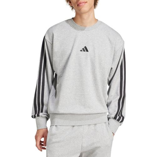 CASACO MOLETOM ADIDAS ESSENTIALS JE6374 CINZA