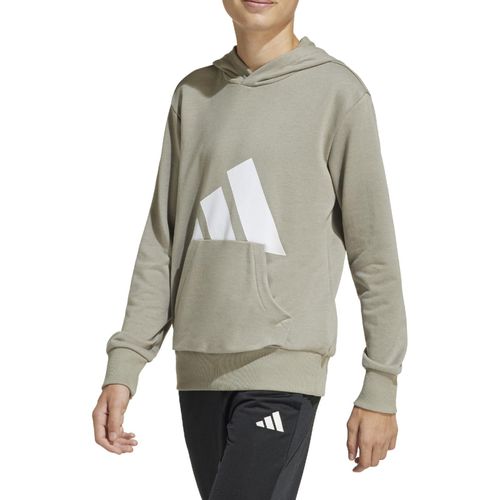CASACO MOLETOM ADIDAS ESSENTIALS INFANTIL JC9673 CINZA