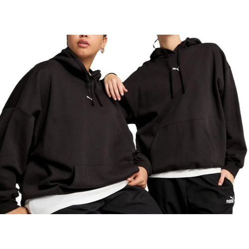 CASACO MOLETOM PUMA ESSENTIALS OVERSIZED 685398-01 PRETO