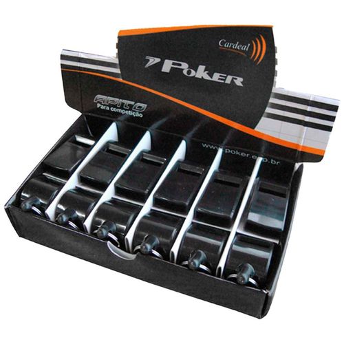 APITO POKER CARDEAL C/ESFERA 8102 PRETO