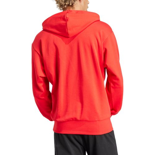 CASACO ADIDAS MOLETOM ESSENTIALS JE8894 VERMELHO PRETO