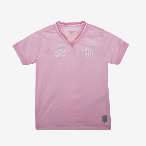 Camisa Infantil Umbro Santos Outubro Rosa 2024