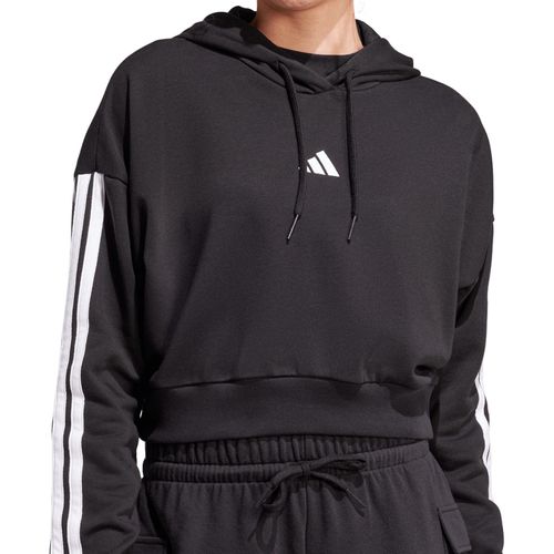 CASACO ADIDAS MOLETOM TERRY ESSENTIALS JE0017 PRETO