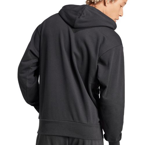 CASACO ADIDAS MOLETOM TERRY ESSENTIALS IN6164 PRETO