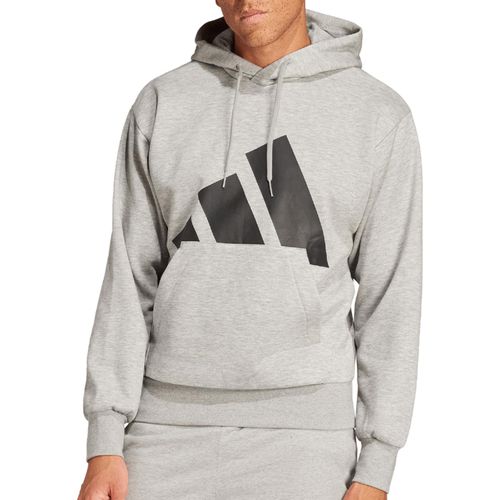 CASACO ADIDAS MOLETOM FLEECE ESSENTIALS IN6160 CINZA