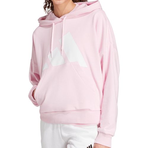 CASACO ADIDAS MOLETOM ESSENTIALS JN1847 ROSA BRANCO