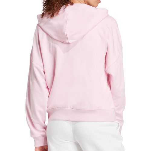 CASACO ADIDAS MOLETOM ESSENTIALS JN1847 ROSA BRANCO