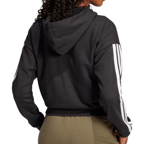 CASACO ADIDAS MOLETOM ESSENTIALS JE0052 PRETO