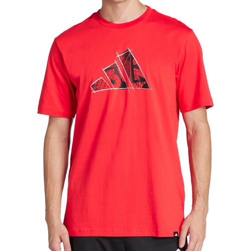 CAMISETA ADIDAS LOGO JJ3934 VERMELHO