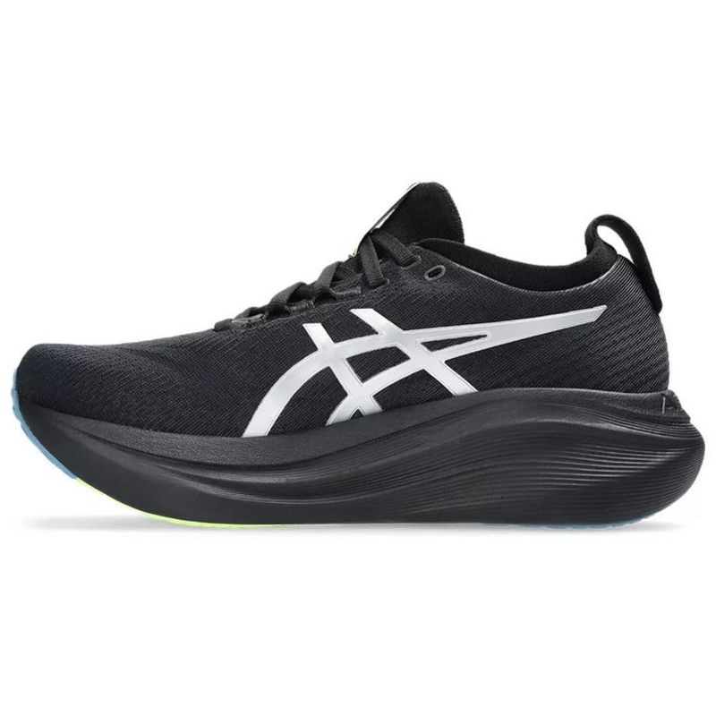 TENIS ASICS GEL NIMBUS 27 LUXE 1012B816P.001 PRETO VERDE
