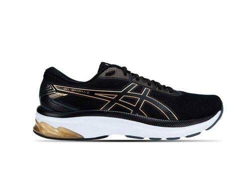 TENIS ASICS GEL SPARTA 2 1011B815.001 PRETO DOURADO